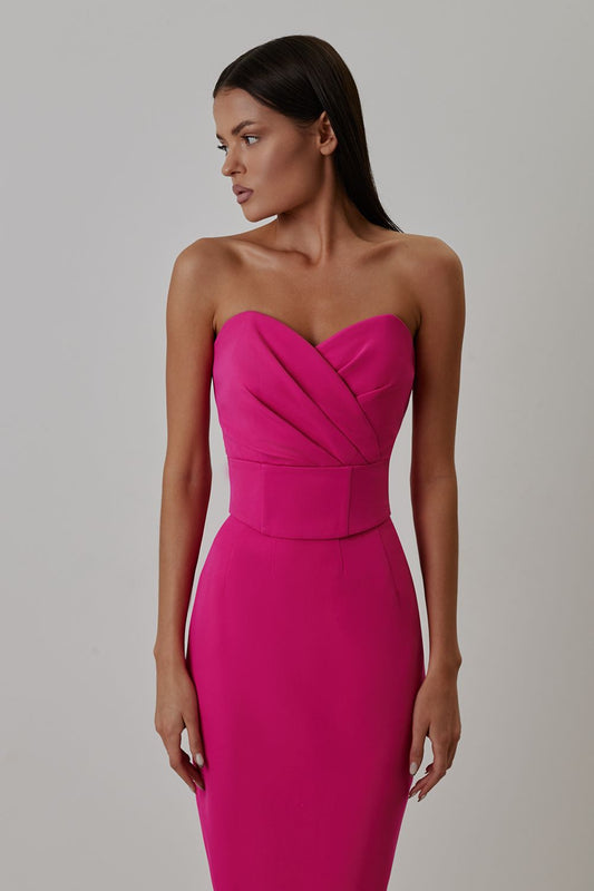 Draped bandeau top