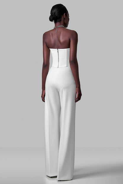 High-waisted Palazzo Trousers