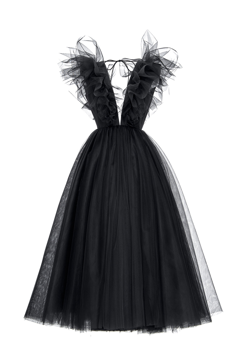 Tulle midi dress