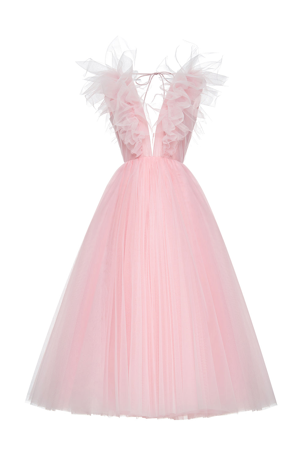 Tulle midi dress