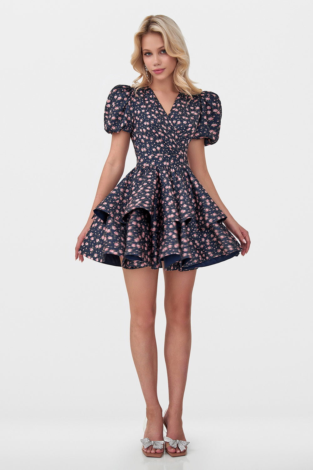 Voluminous Ruffle Dress