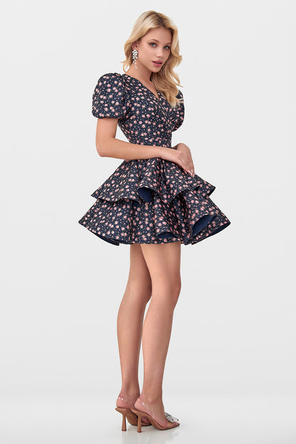 Voluminous Ruffle Dress