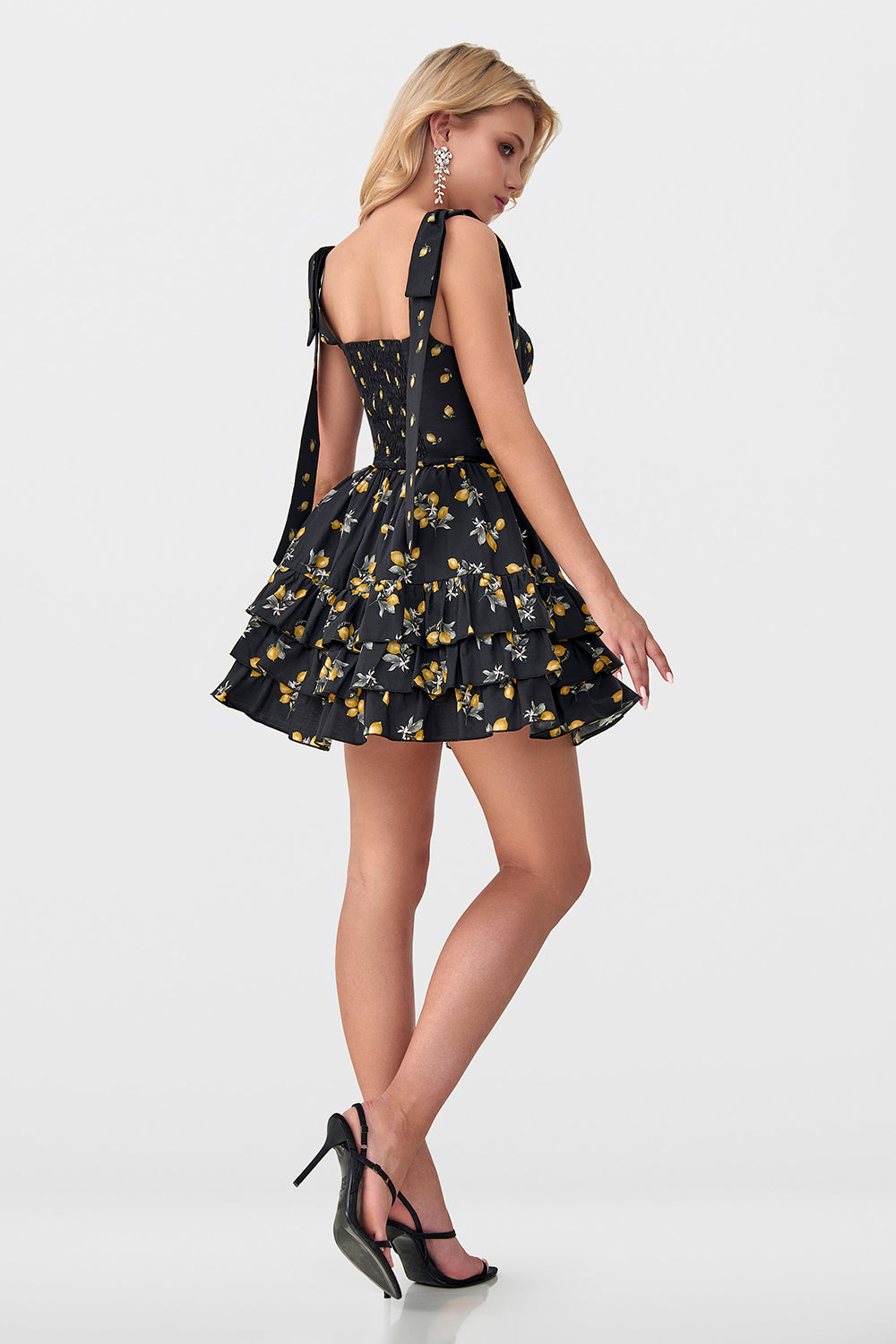 Ruffled Cotton Mini with Corset Top