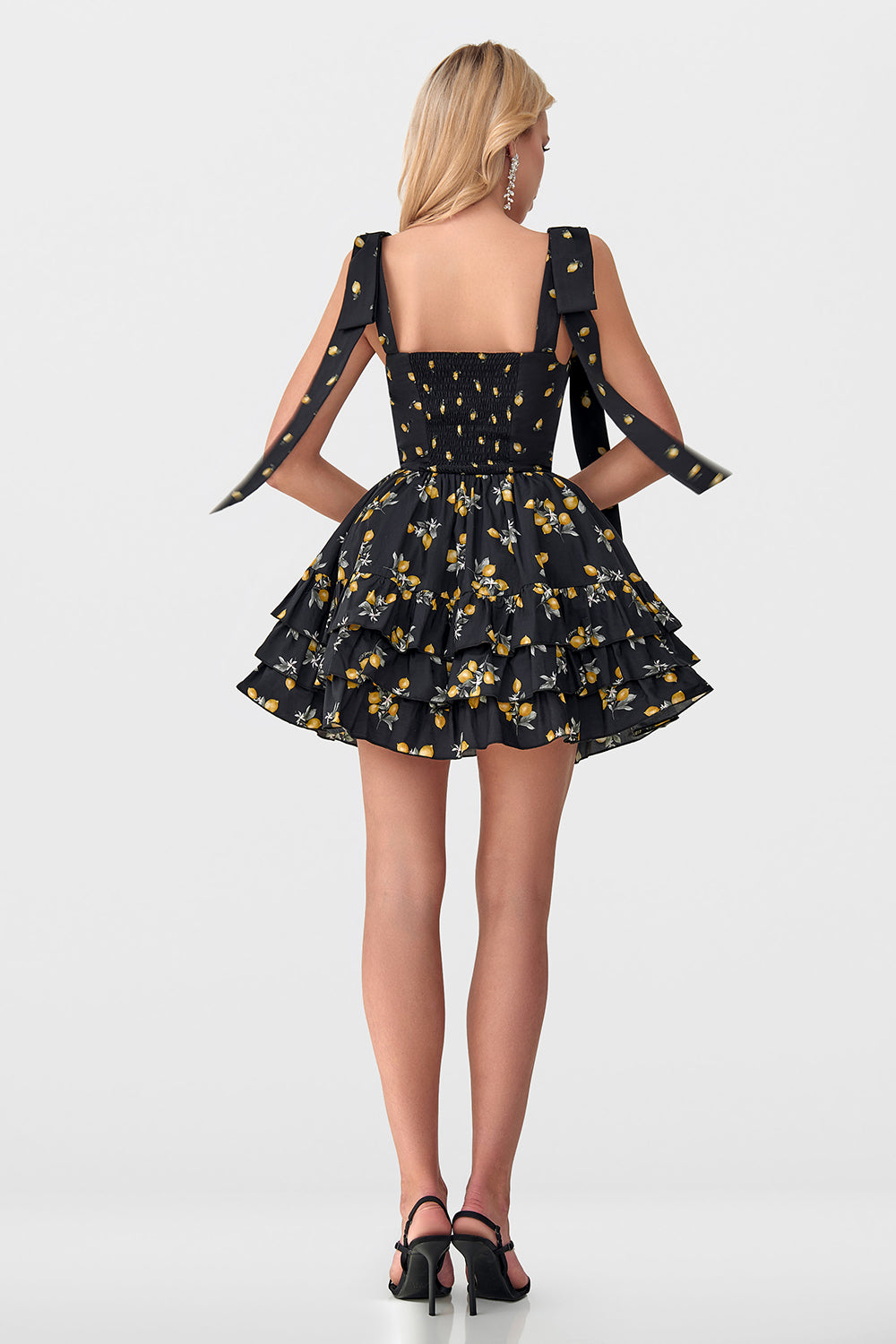 Ruffled Cotton Mini with Corset Top
