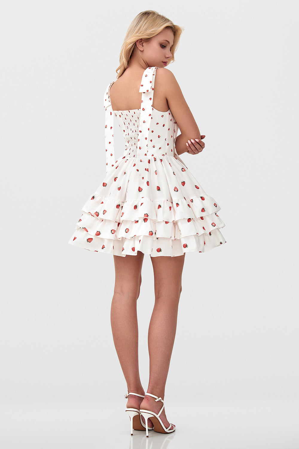 Ruffled Cotton Mini with Corset Top