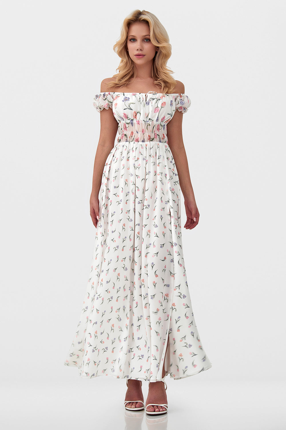 Off-Shoulder Ruffle Dress