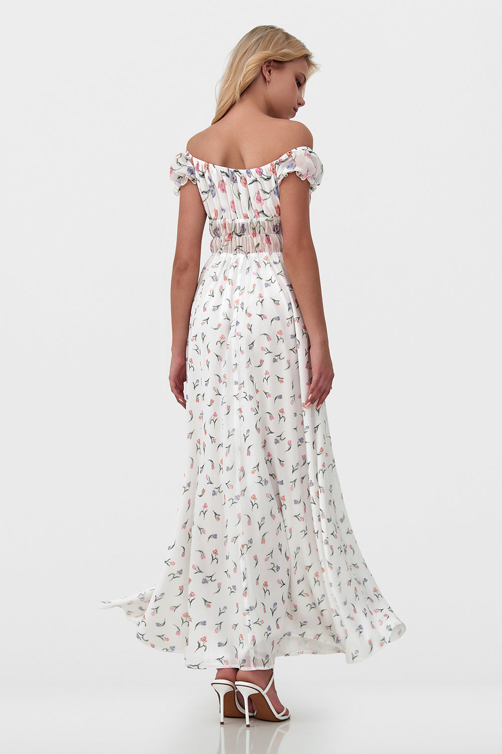Off-Shoulder Ruffle Dress
