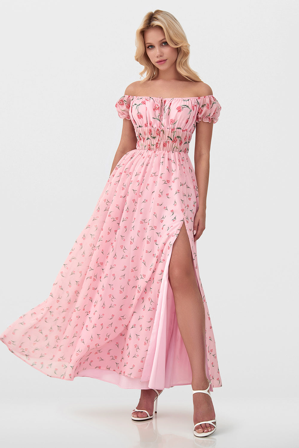 Off-Shoulder Ruffle Dress