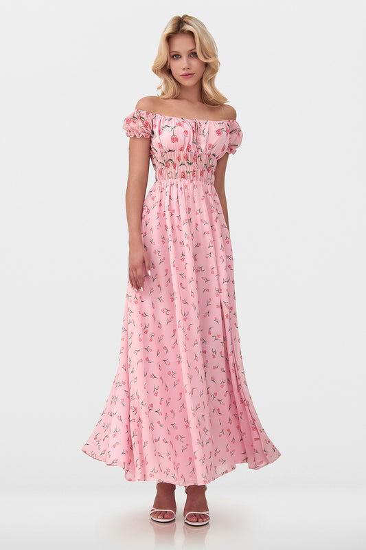 Off-Shoulder Ruffle Dress