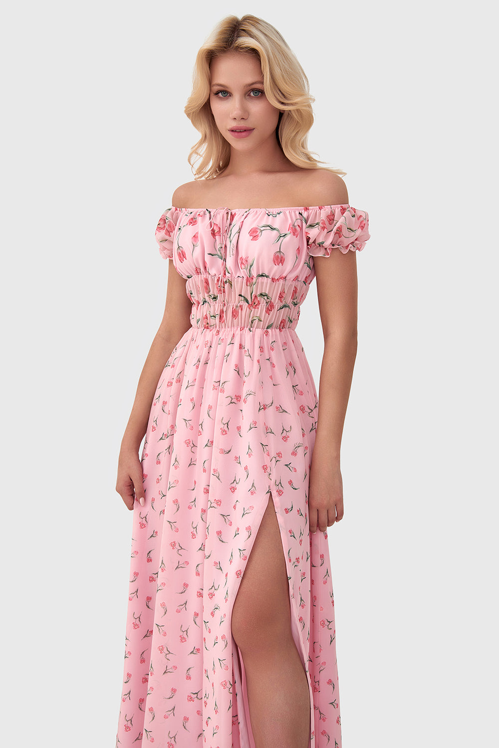 Off-Shoulder Ruffle Dress