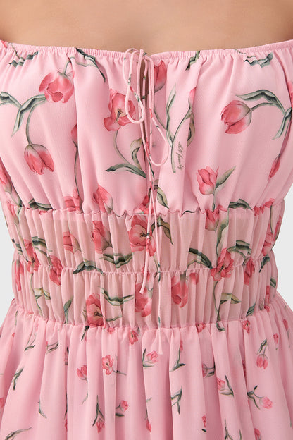 Off-Shoulder Ruffle Dress