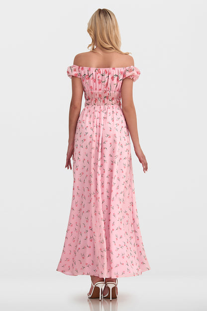 Off-Shoulder Ruffle Dress
