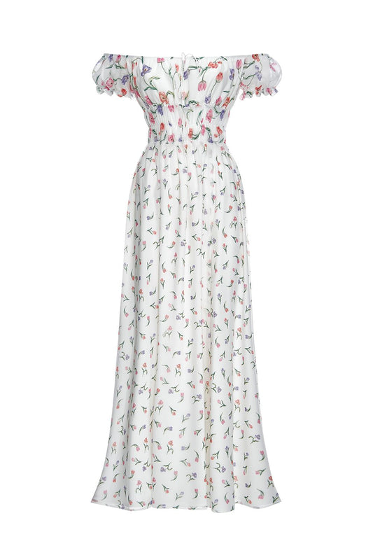 Off-Shoulder Ruffle Dress