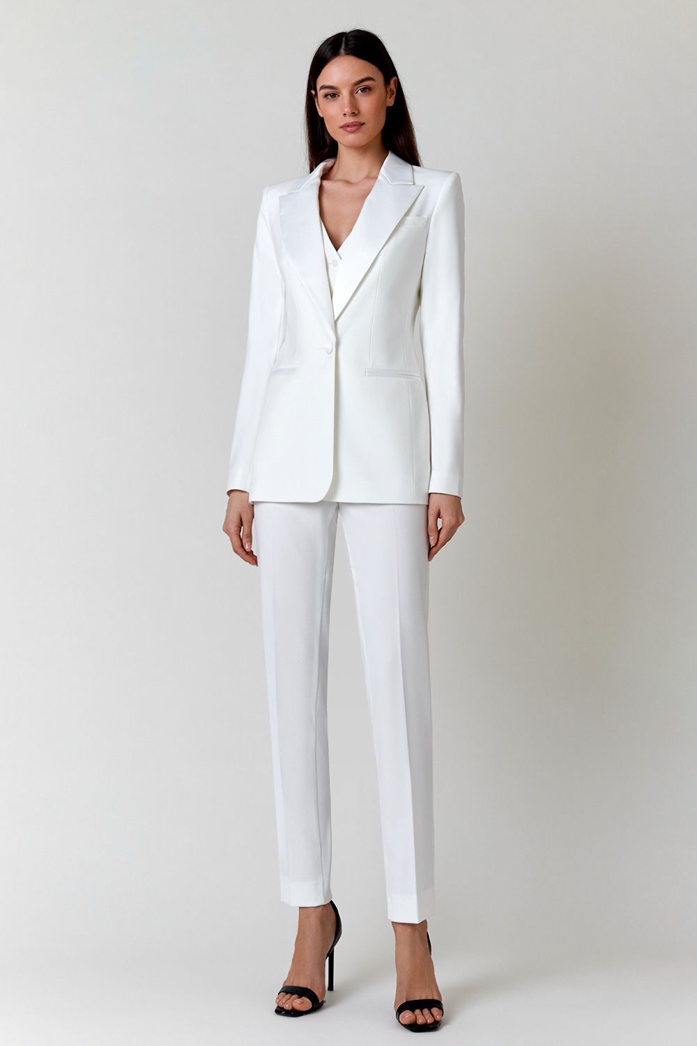 Jacket with satin lapels