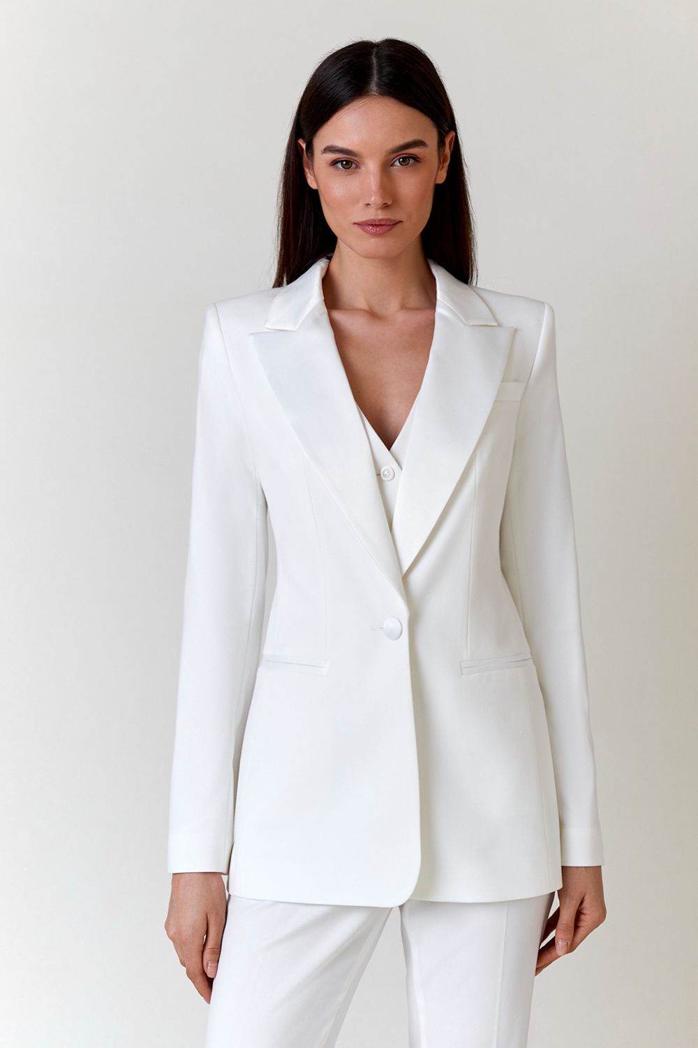 Jacket with satin lapels