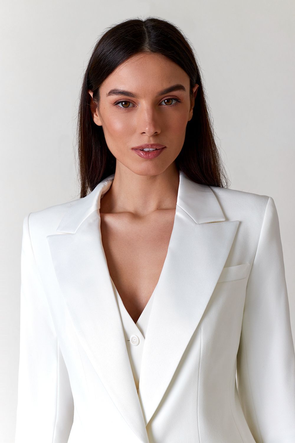 Jacket with satin lapels