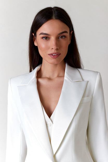 Jacket with satin lapels