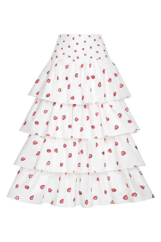 Floral Ruffle Skirt