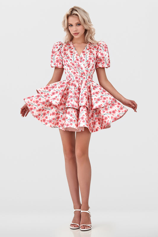 Voluminous Ruffle Dress