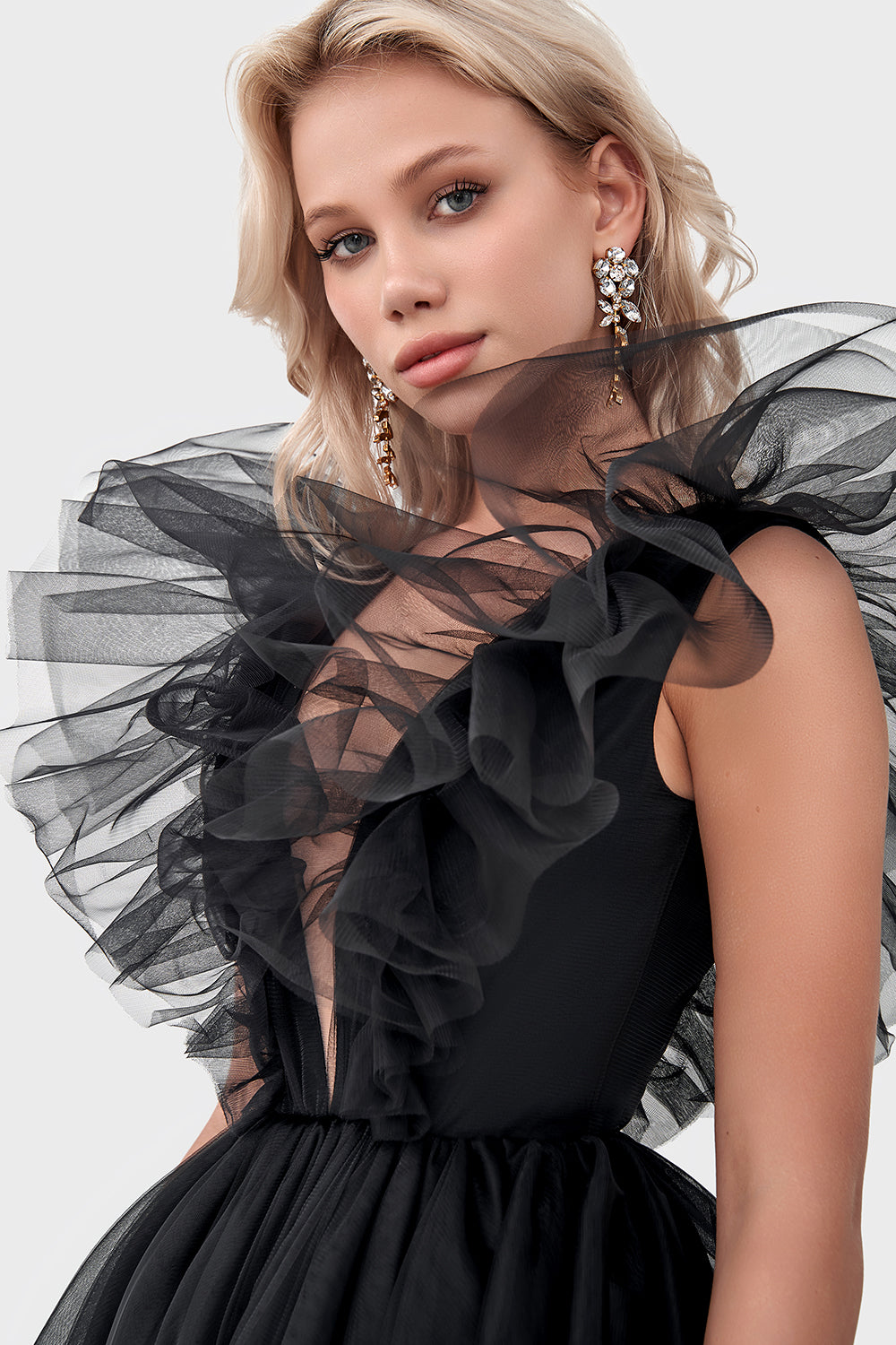 Tulle midi dress