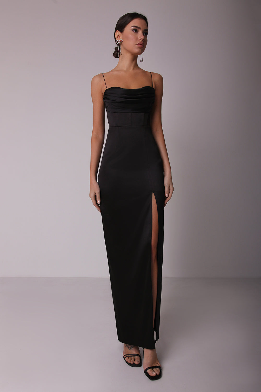 Bodycon Drape Maxi