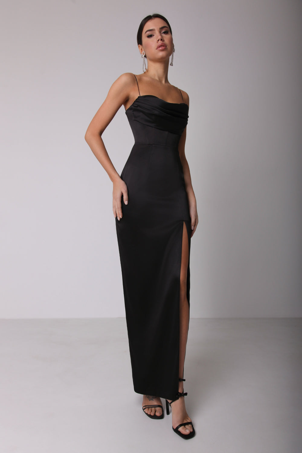 Bodycon Drape Maxi