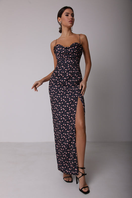 Bodycon Drape Maxi