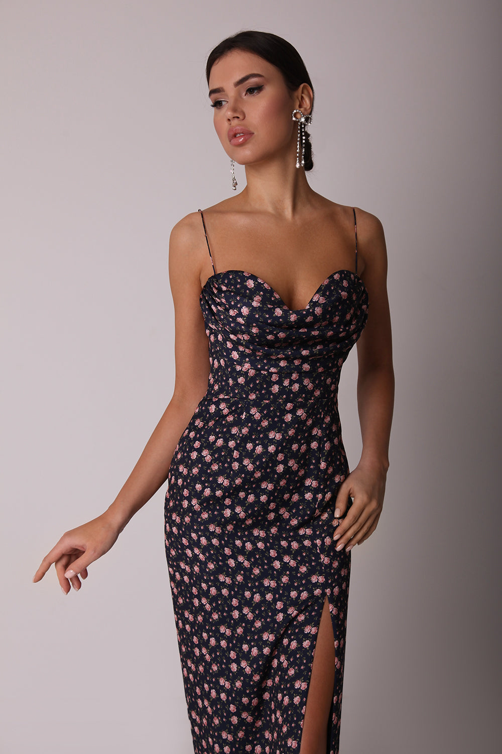 Bodycon Drape Maxi