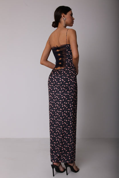 Bodycon Drape Maxi