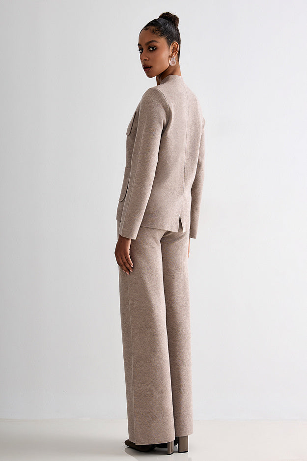 Wool-Blend Knitted Suit