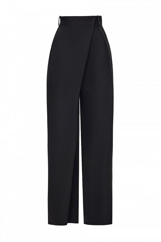 Wrap-Front Trousers
