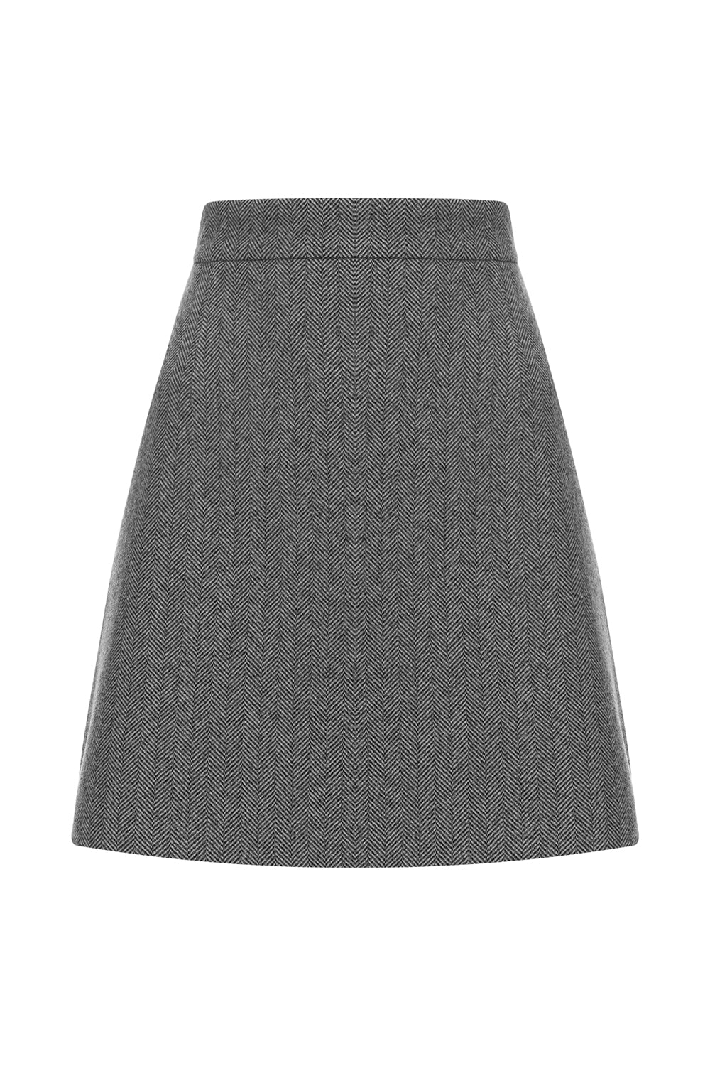 High-Waist Structured Mini Skirt