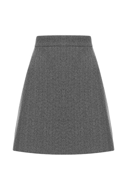 High-Waist Structured Mini Skirt