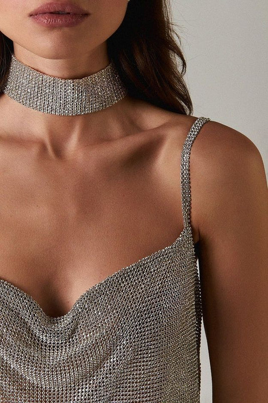Sparkle Mesh Collar