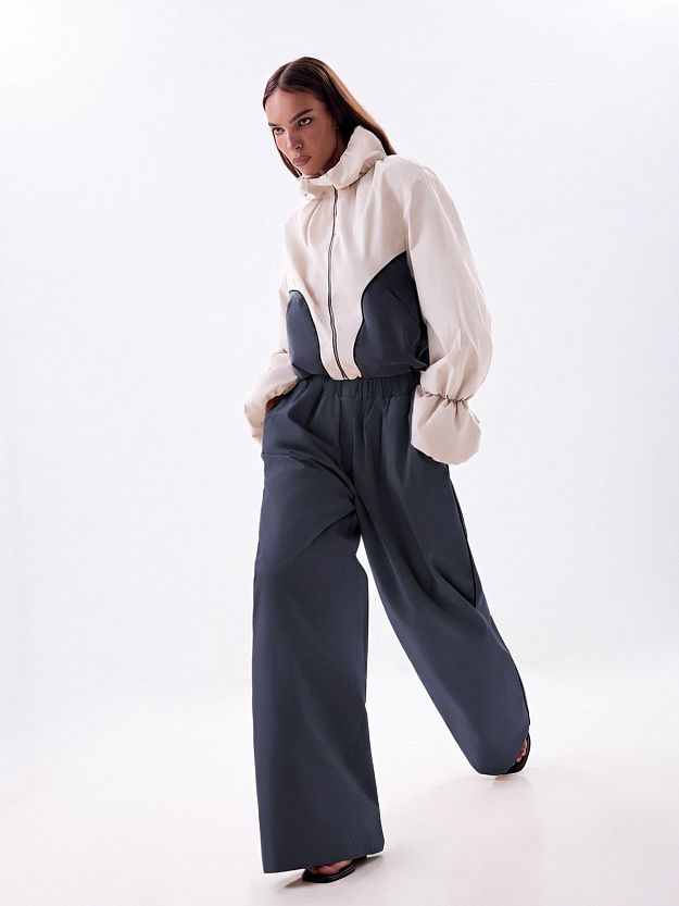 Relaxed-Fit Pants with Elastic Waist