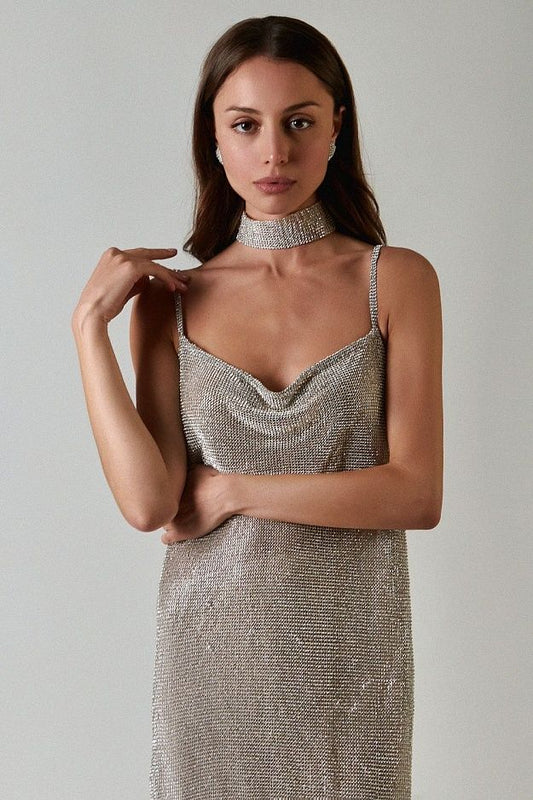 Sparkle Mesh Collar