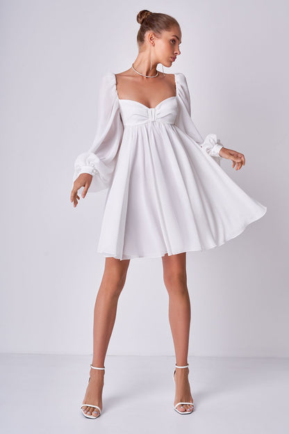 Babydoll chiffon dress
