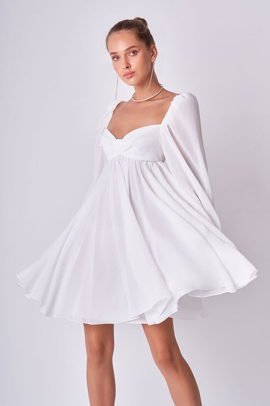 Babydoll chiffon dress