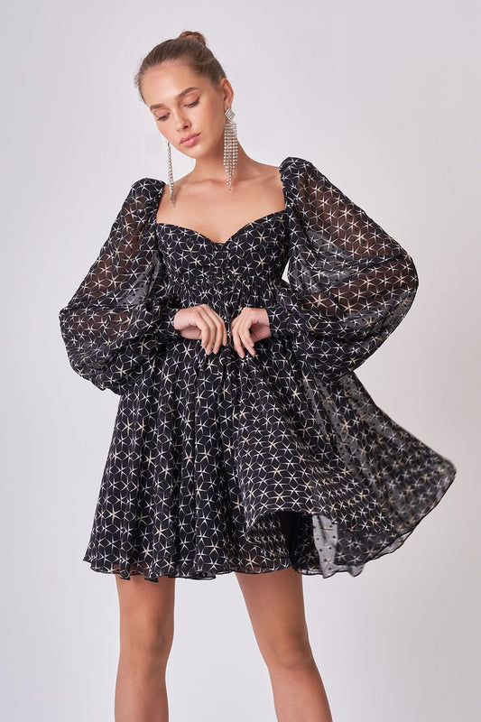 Babydoll chiffon dress