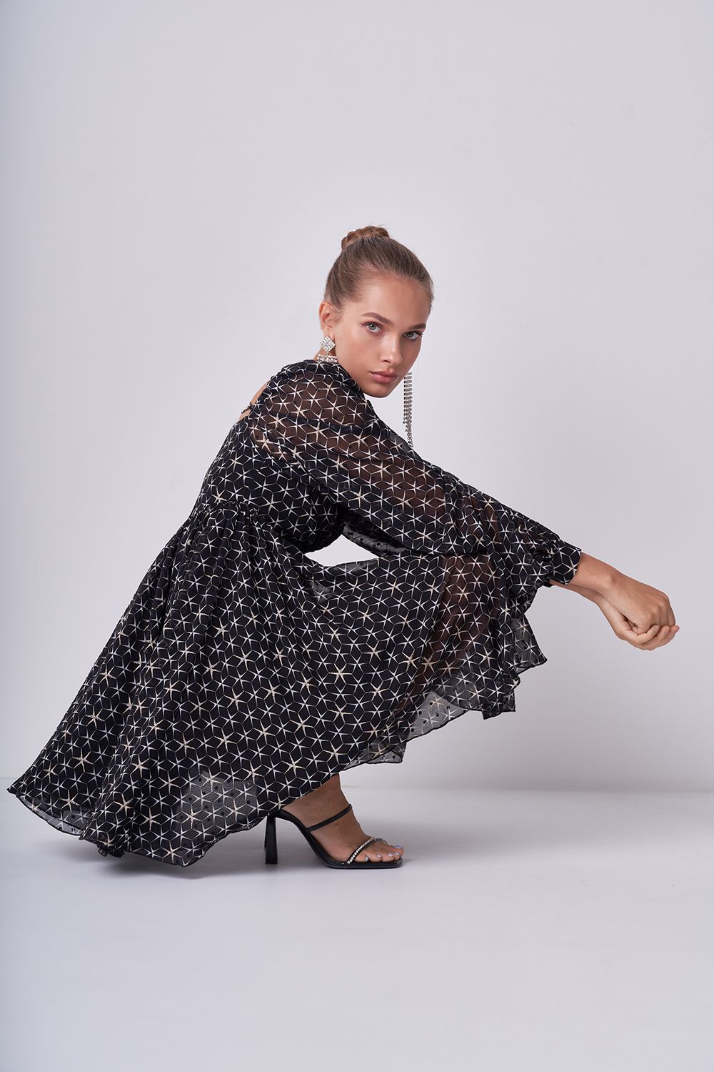 Babydoll chiffon dress