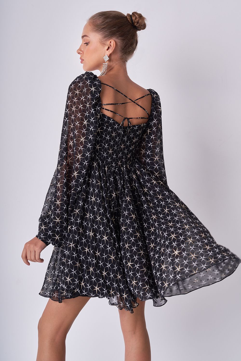 Babydoll chiffon dress