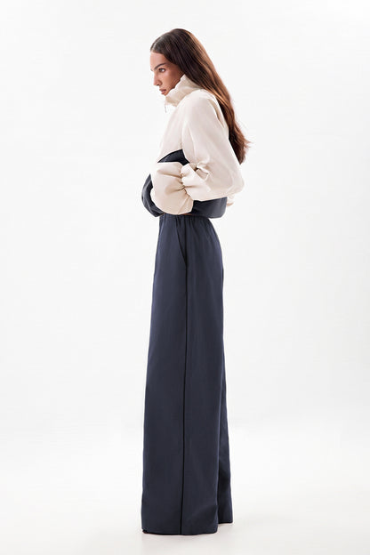 Relaxed-Fit Pants with Elastic Waist