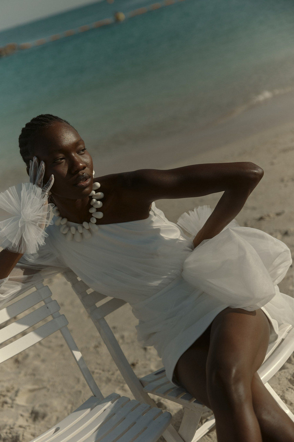 THE BRIDE. THE SEA. THE SUN. AND THE DRESS.