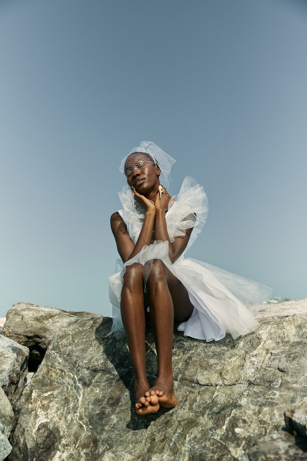 THE BRIDE. THE SEA. THE SUN. AND THE DRESS.