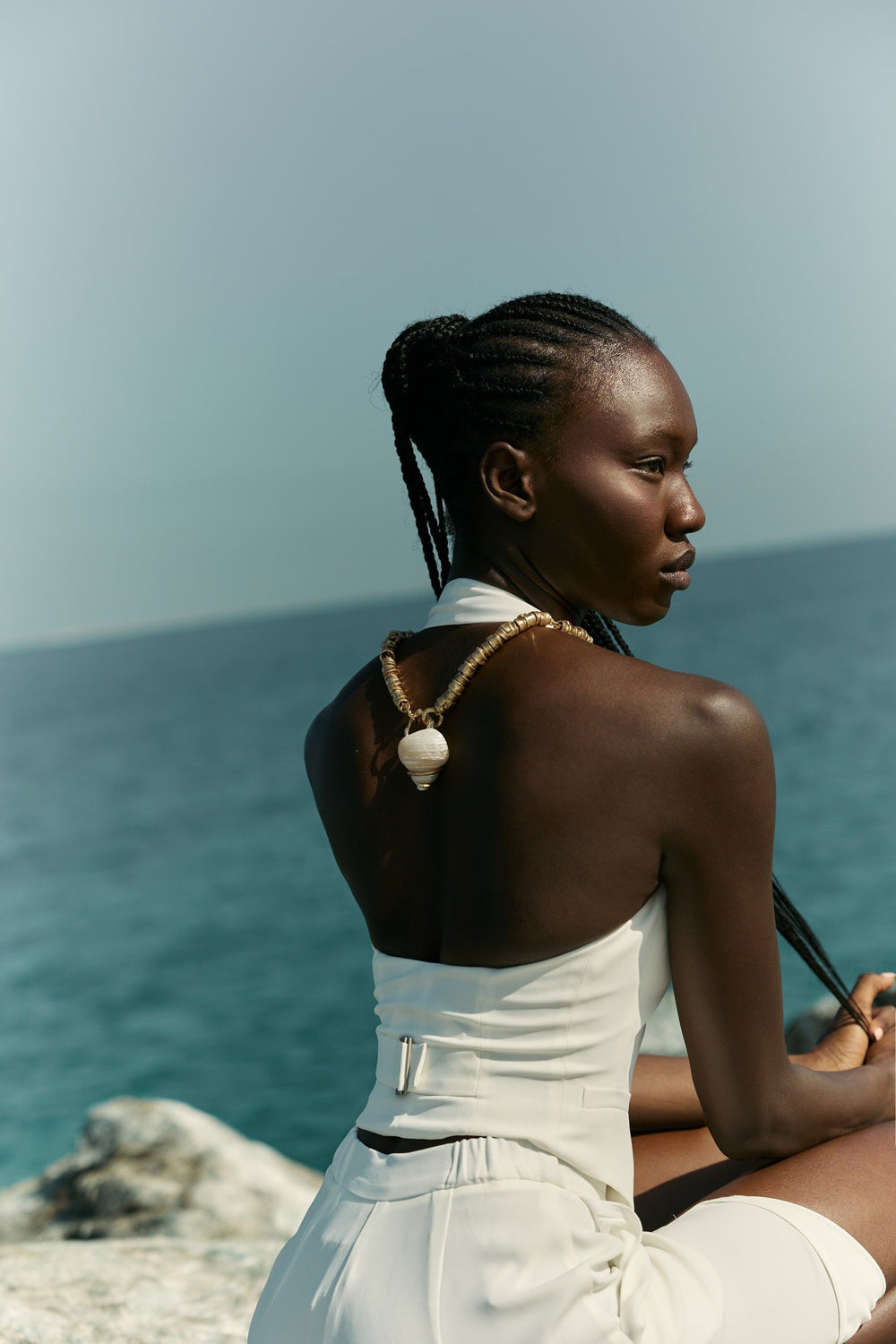 THE BRIDE. THE SEA. THE SUN. AND THE DRESS.