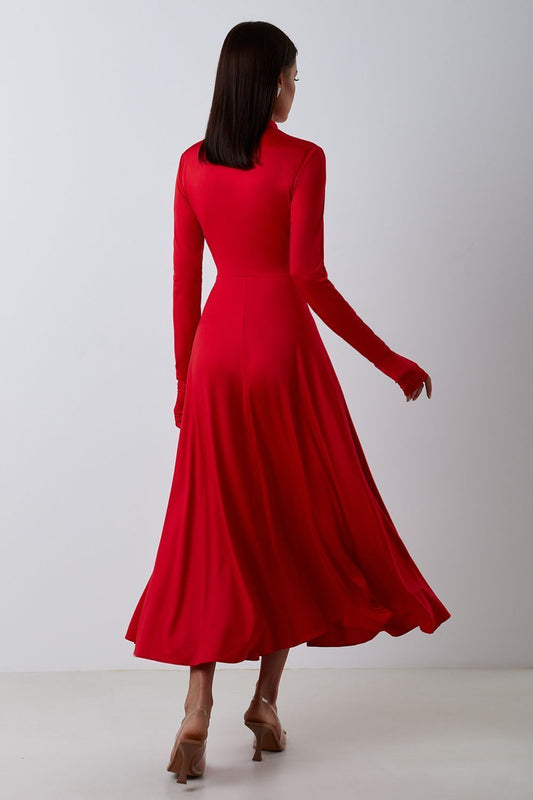 Turtleneck Midi Dress