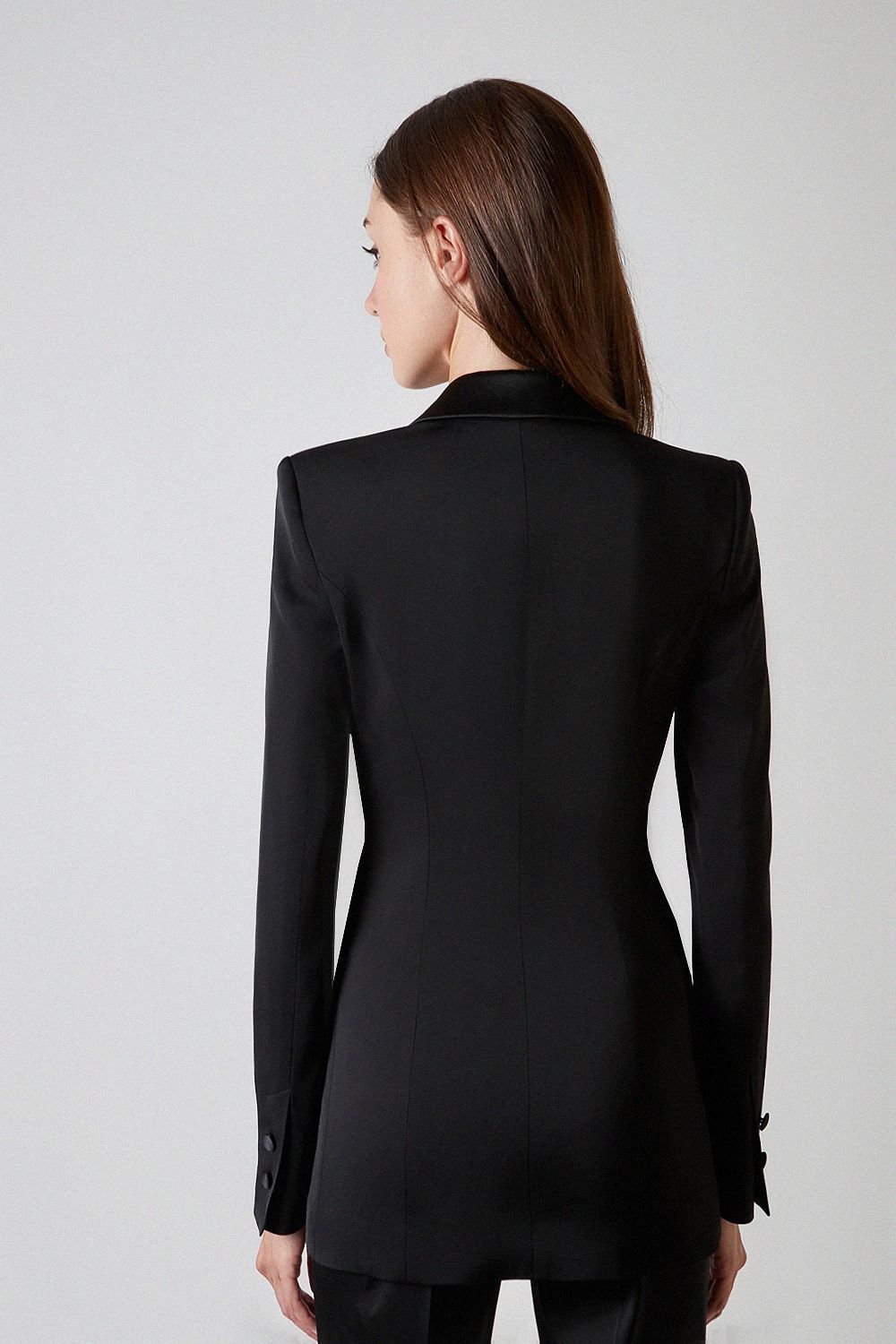 Jacket with satin lapels