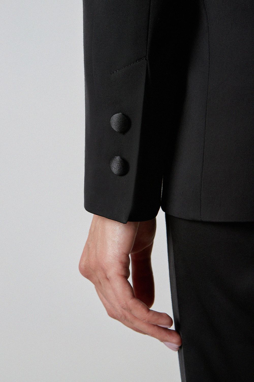Jacket with satin lapels