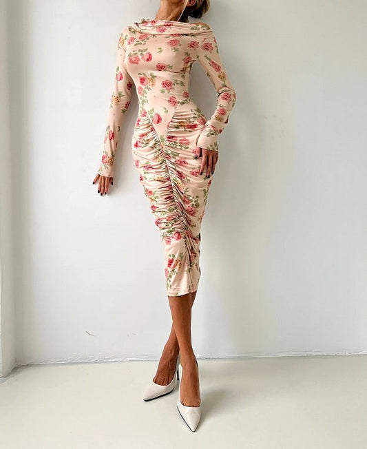 Midi Dress with Exclusive Print