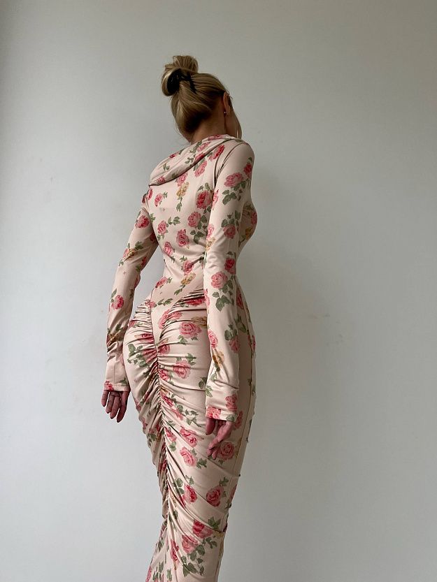 Midi Dress with Exclusive Print